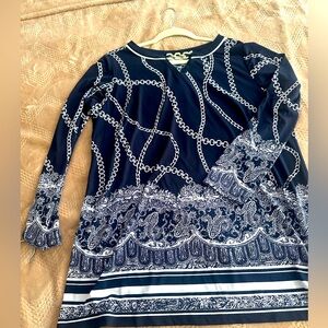 Susan Graver Tunic L  liquid knit Preloved